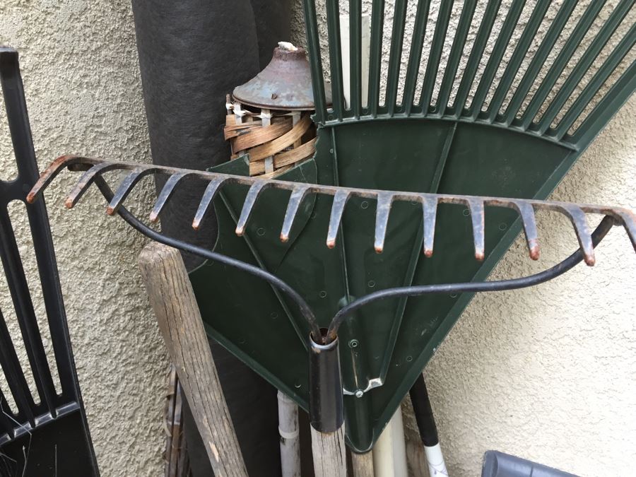 Garden Tool Lot With Shovels, Rakes, Tree Trimmer [Photo 7]