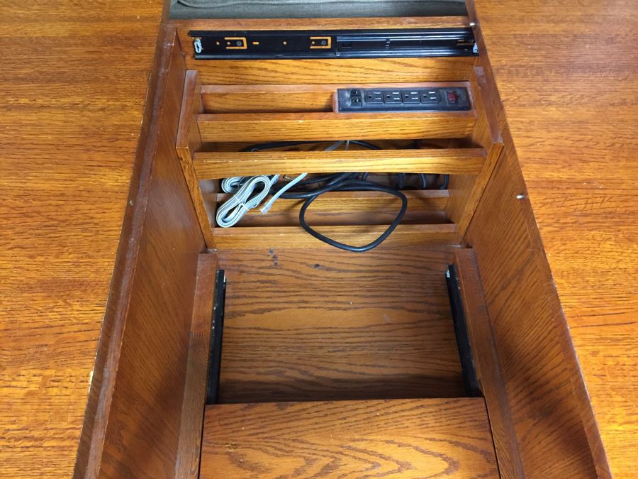 Wooden Credenza Entertainment Center Cabinet May Be Used As A Coffee Table [Photo 14]