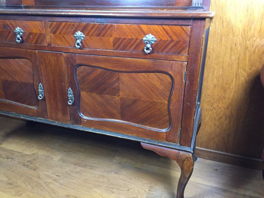 Antique Sideboard Cabinet With Mirror [Photo 7]