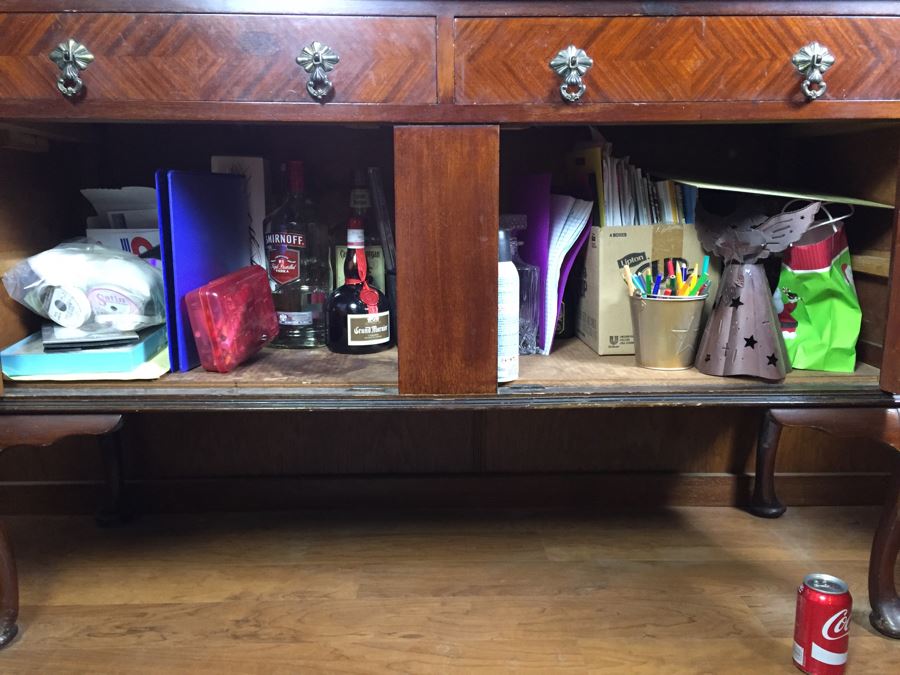 Antique Sideboard Cabinet With Mirror [Photo 19]
