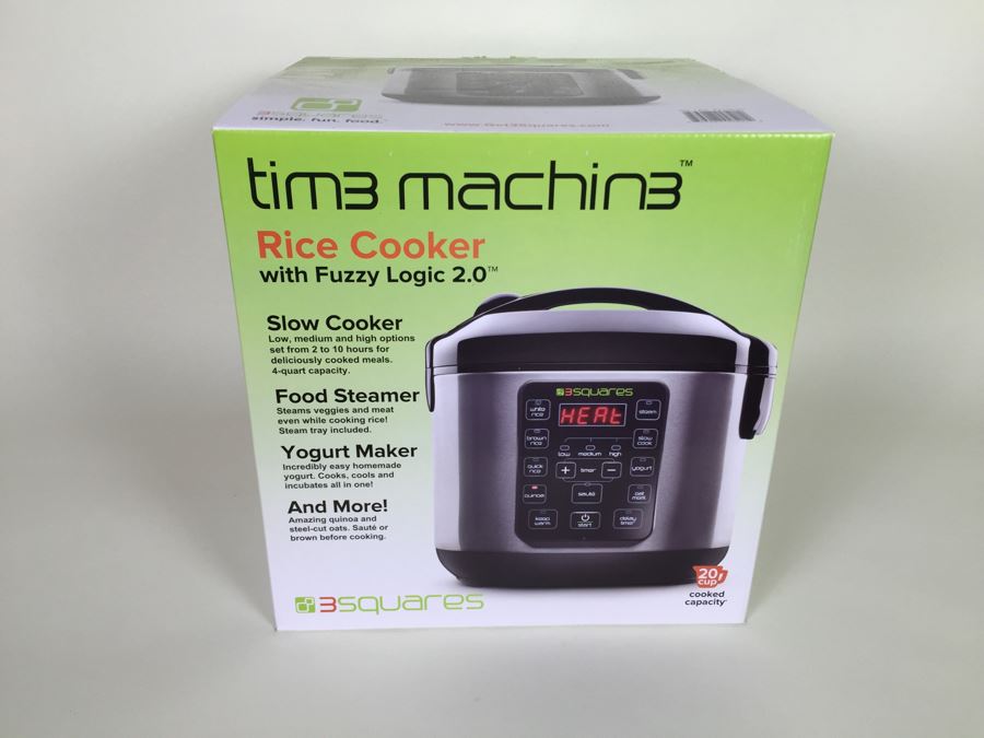 Time Machine Rice Cooker With Fuzzy Logic 2.0 3Squares