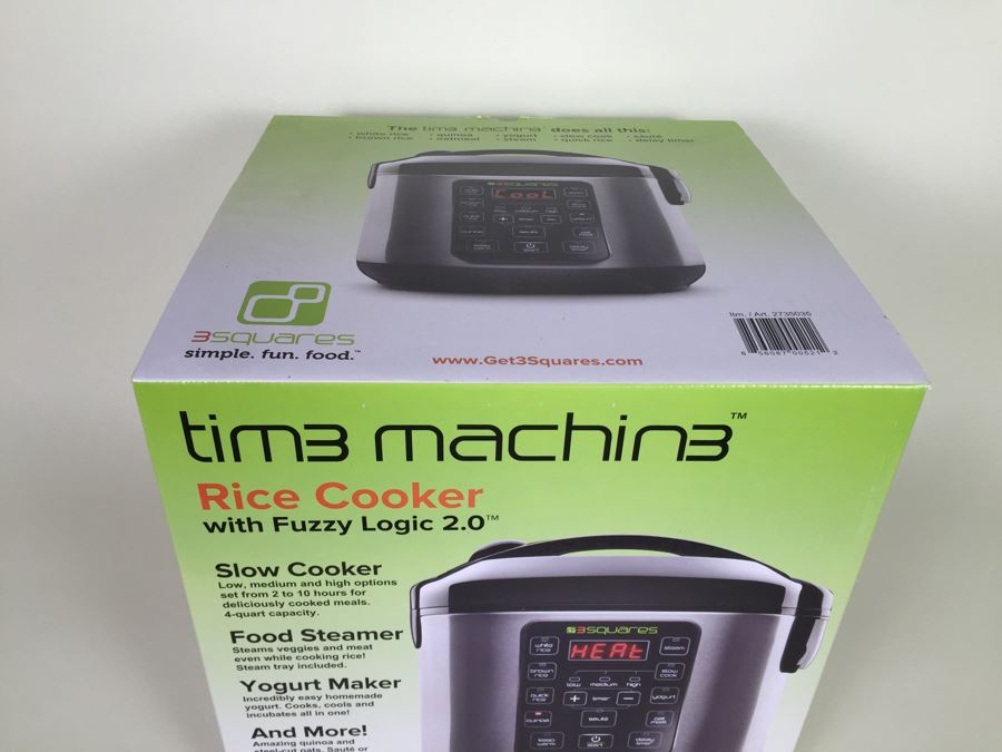 Time Machine Rice Cooker With Fuzzy Logic 2.0 3Squares