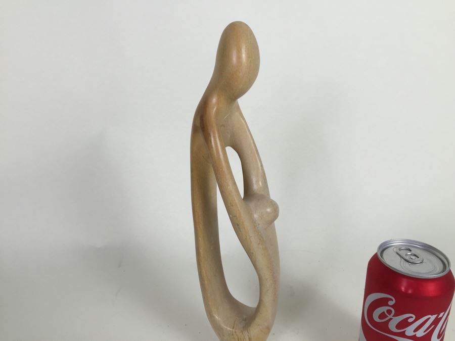 Carved Stone Mother And Child Sculpture [Photo 4]