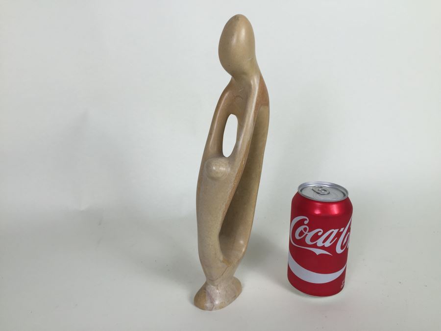 Carved Stone Mother And Child Sculpture [Photo 2]