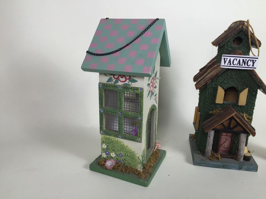 (2) Crafted Wooden Bird Houses [Photo 6]