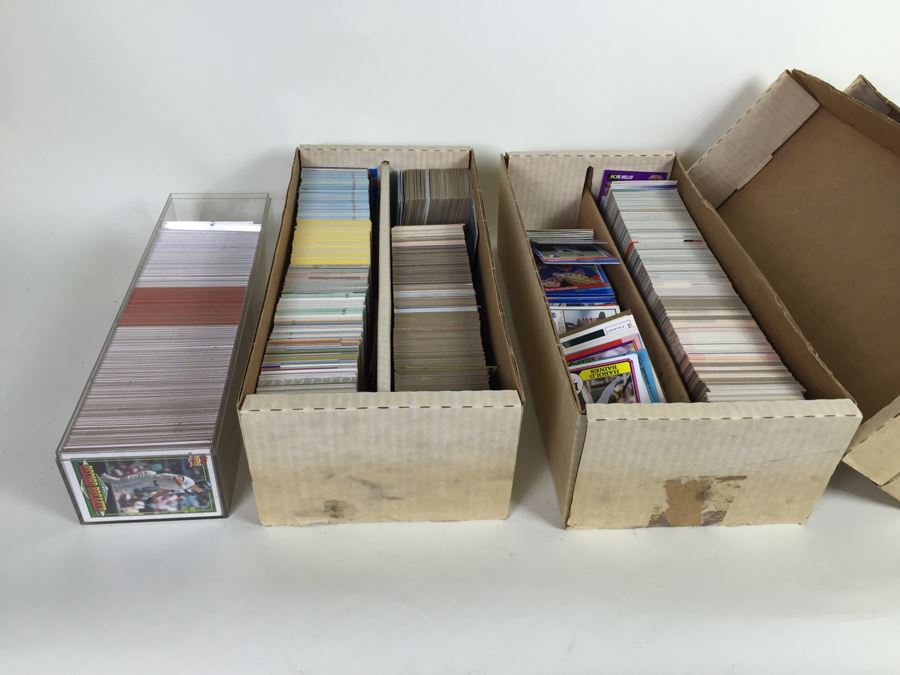 Collection Of Baseball And Football Sports Cards