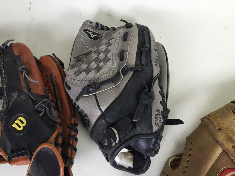 (5) Adult And Kid's Size Baseball Gloves [Photo 7]