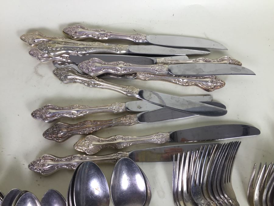 Silver Plated Flatware Set From Japan Romantic Rose With A Few Other Pieces Mixed In [Photo 5]