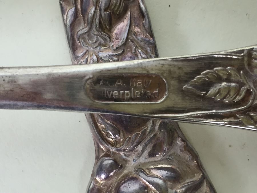 Silver Plated Flatware Set From Japan Romantic Rose With A Few Other Pieces Mixed In [Photo 12]