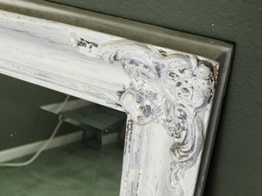 White Shabby Chic Beveled Glass Mirror [Photo 2]