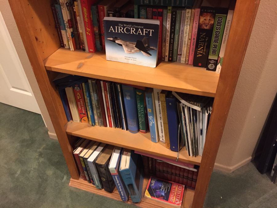 Wooden Pine Bookcase Bookshelf Without Books