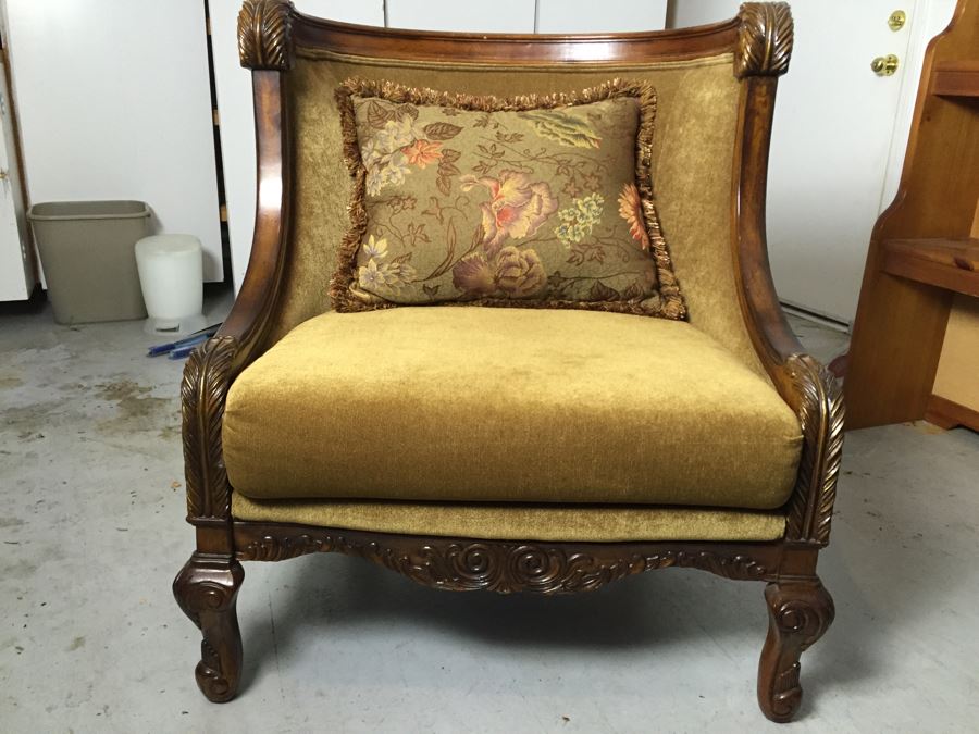 Nice Upholstered Chair With Light Brown Tones (Matches Sofa) [Photo 5]