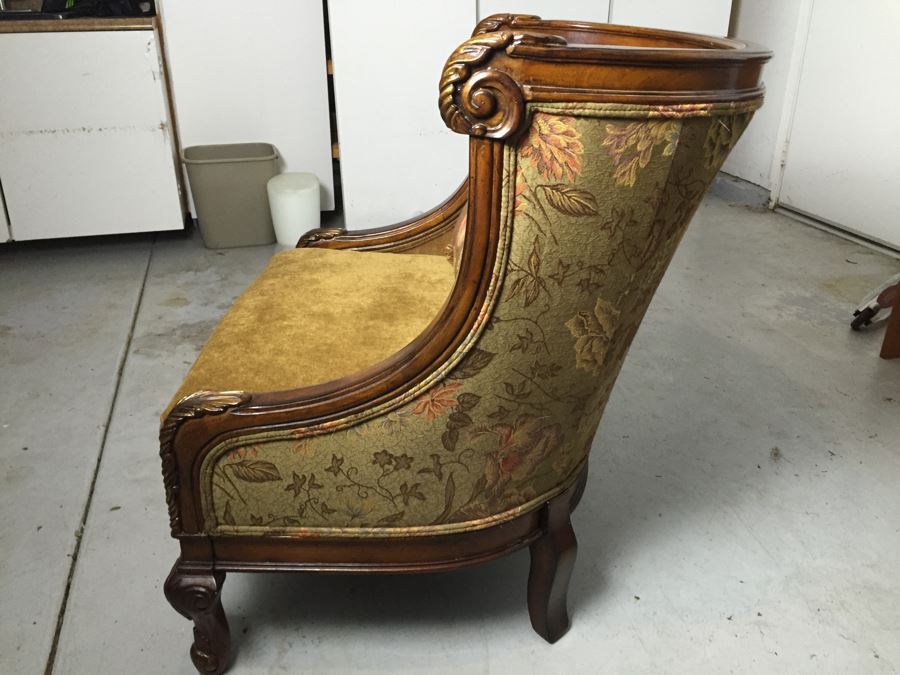 Nice Upholstered Chair With Light Brown Tones (Matches Sofa) [Photo 10]