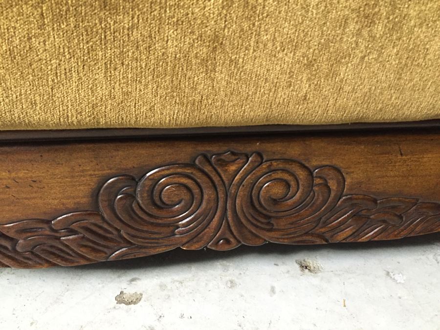 Upholstered Sofa With Light Brown Tones (Matches Chair) [Photo 5]