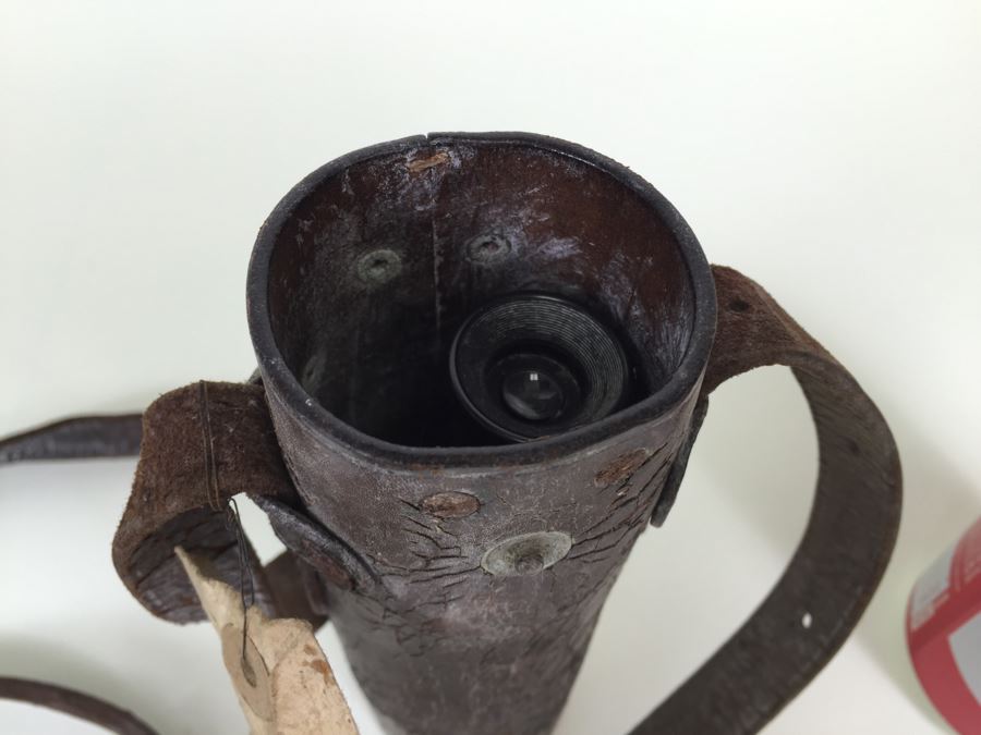 WW II Era Carl Zeiss Jena No 33078 Lens Germany With Leather Case And Japanese Tag [Photo 7]