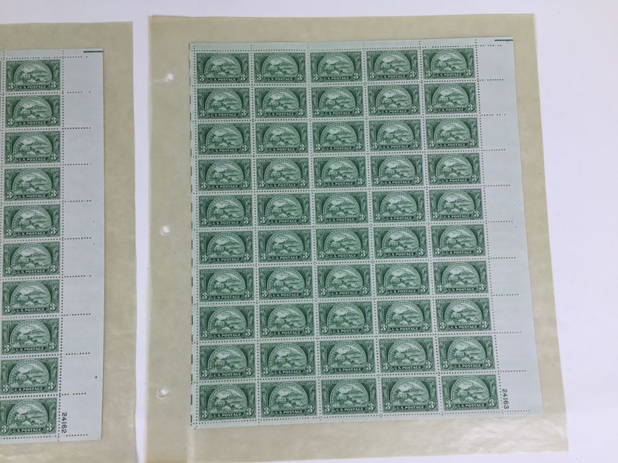 (2) Mint Postage Stamp Sheet 3 Cent 1950 American Bankers Association [Photo 5]