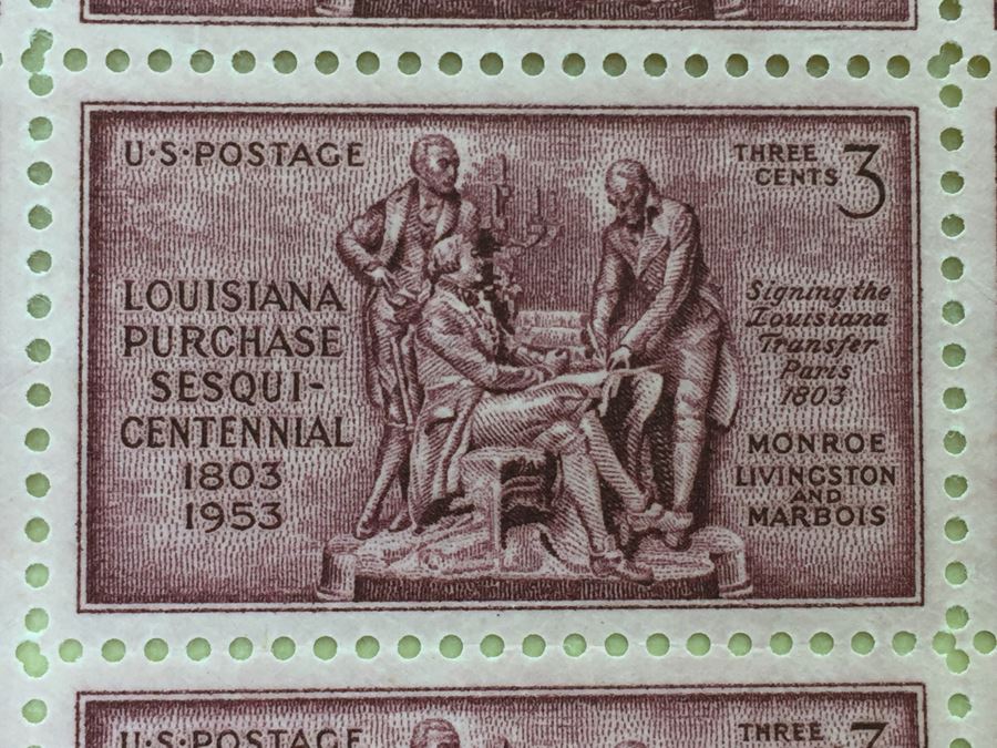 Mint Postage Stamp Sheet 1953 3 Cent Louisiana Purchase Sesquicentennial [Photo 3]