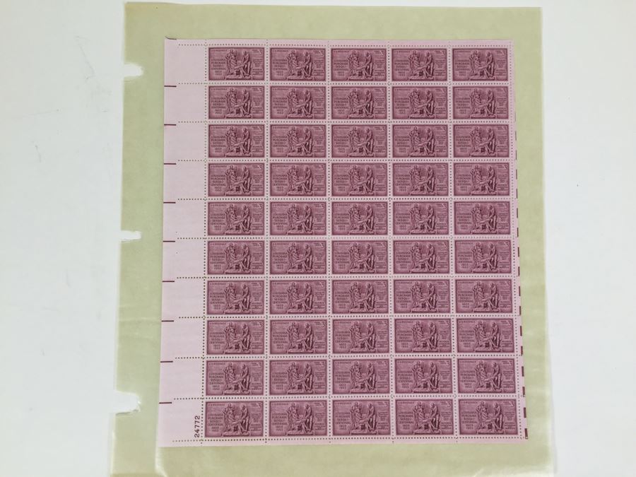 Mint Postage Stamp Sheet 1953 3 Cent Louisiana Purchase Sesquicentennial [Photo 1]