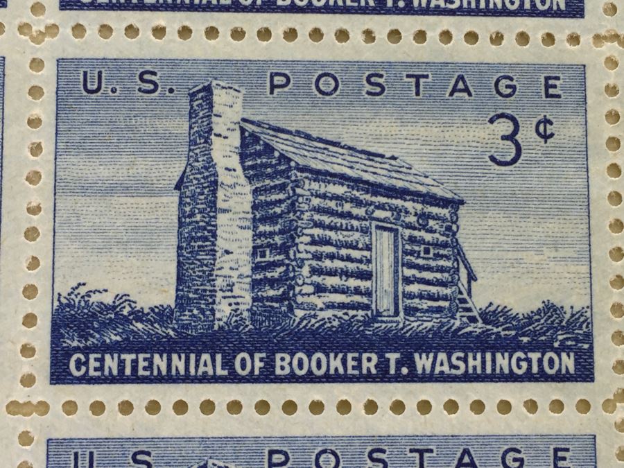 Mint Postage Stamp Sheet 1956 3 Cent Centennial Of Booker T. Washington [Photo 3]