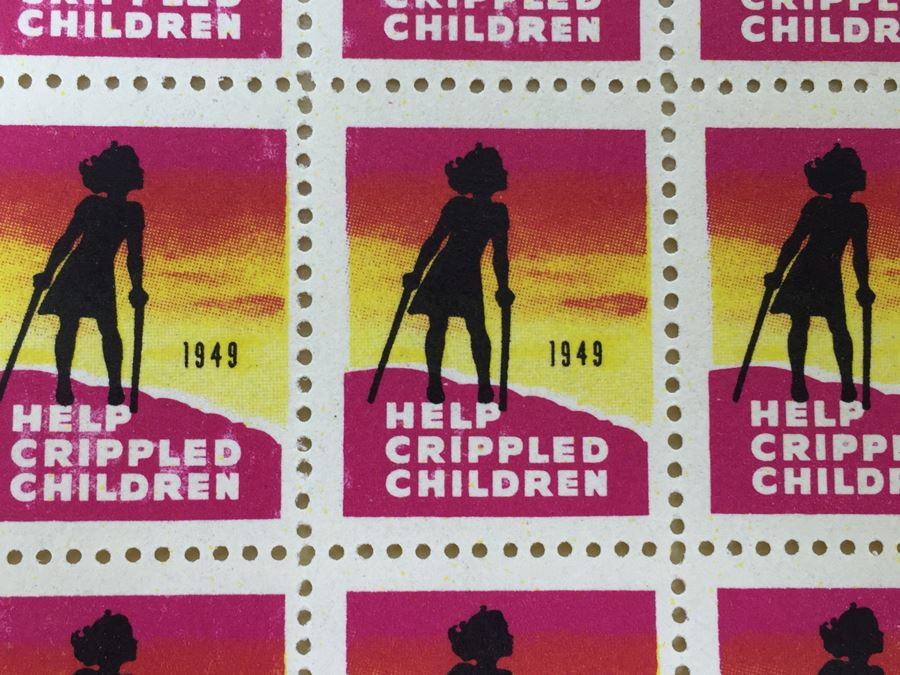 1940 & 1949 Christmas Seal Greetings Stamps + 1949 National Society For Crippled Children And Adults [Photo 9]