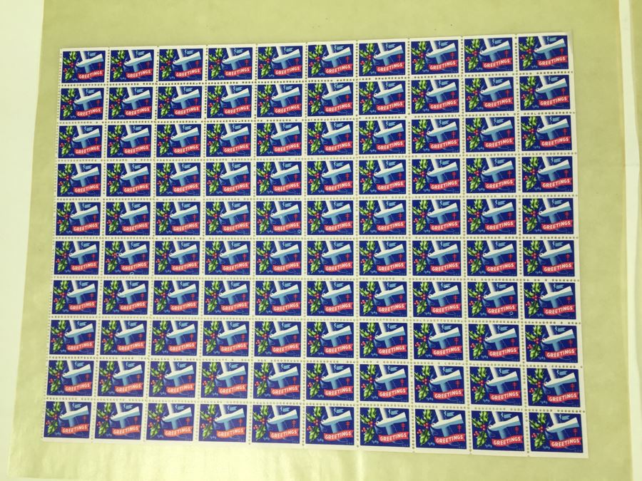 1940 & 1949 Christmas Seal Greetings Stamps + 1949 National Society For Crippled Children And Adults [Photo 6]