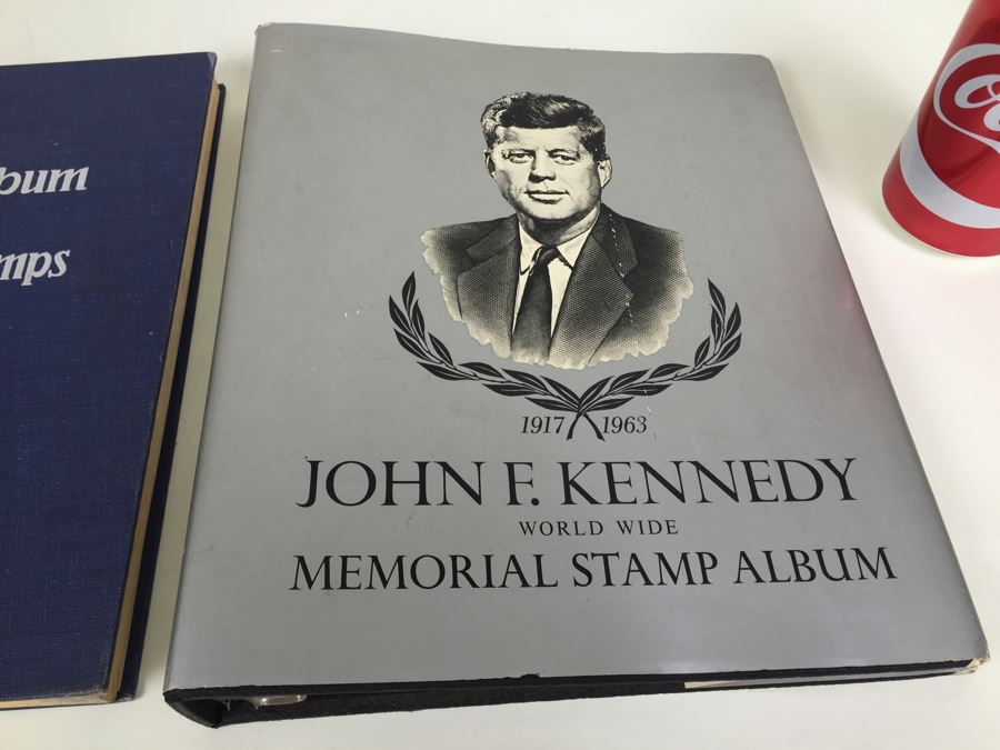 The American Album For United States Stamps 1948 Edition With Some Stamps Plus John F. Kennedy Memorial Stamp Album Without Stamps [Photo 4]