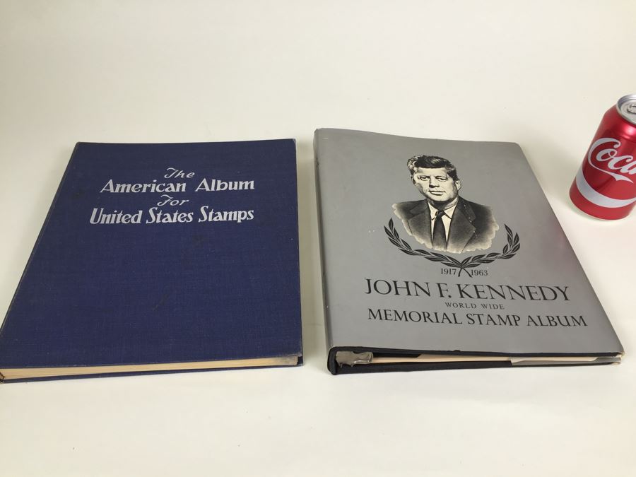 The American Album For United States Stamps 1948 Edition With Some Stamps Plus John F. Kennedy Memorial Stamp Album Without Stamps