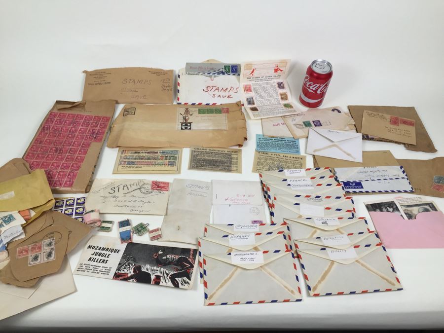 Various Stamps (Mostly Postmarked) From Stamp Collection