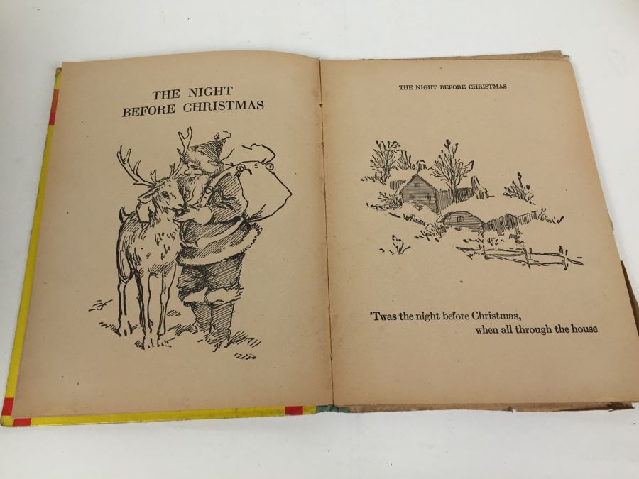 The Night Before Christmas Kids Book Saalfield Publishing Profusely Ilustrated For Boys And Girls [Photo 8]