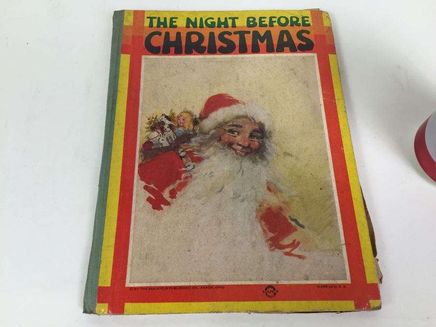 The Night Before Christmas Kids Book Saalfield Publishing Profusely Ilustrated For Boys And Girls [Photo 4]