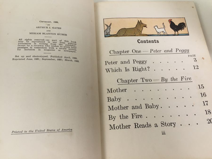 Peter And Peggy Kids Book Gates And Huber 1932 [Photo 4]