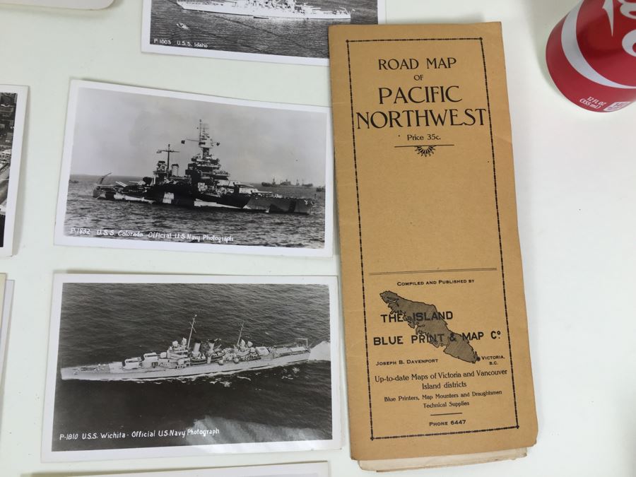 Vintage Collection Of Maps, Tourist Guides, Postcards, Military Photographs And Various Ephemera [Photo 11]
