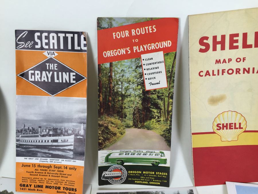 Vintage Collection Of Maps, Tourist Guides, Postcards, Military Photographs And Various Ephemera [Photo 5]