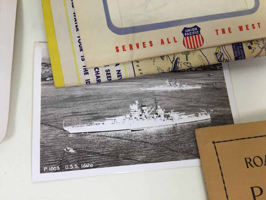 Vintage Collection Of Maps, Tourist Guides, Postcards, Military Photographs And Various Ephemera [Photo 8]