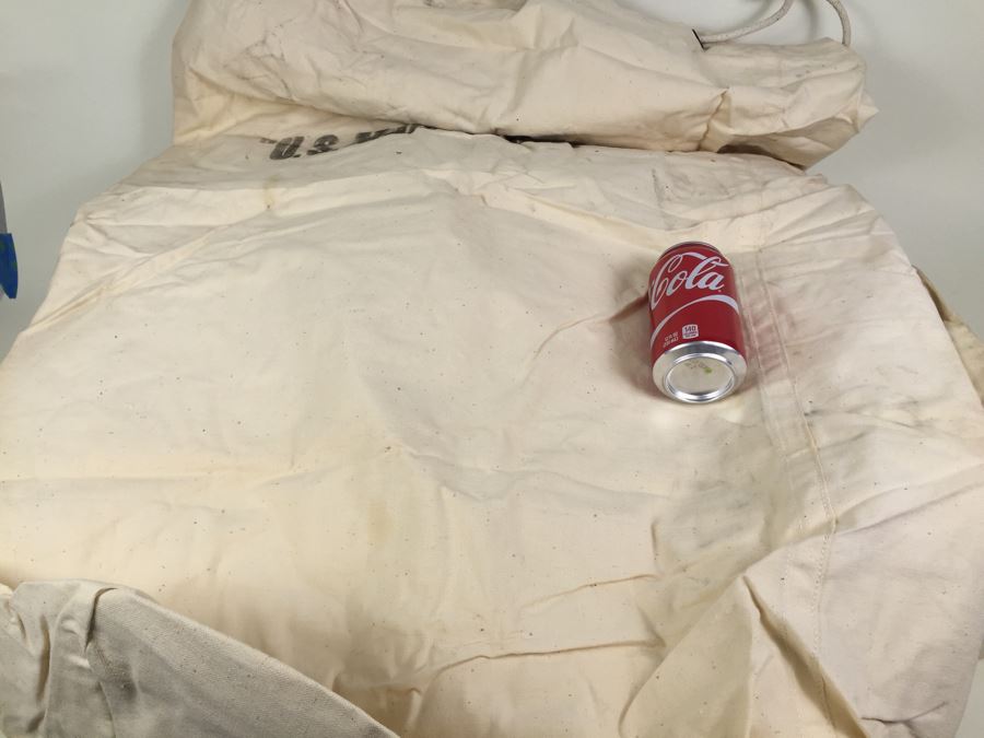 Collection Of 8 Large White Canvas U.S. Mar. Comm. Bags Mailbags Mail [Photo 11]