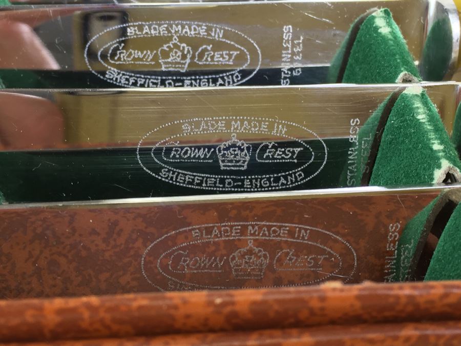New Crown Crest Sheffield-England Stainless Steel Knives In Box And Quackenbush Nut Crackers New In Packaging [Photo 10]