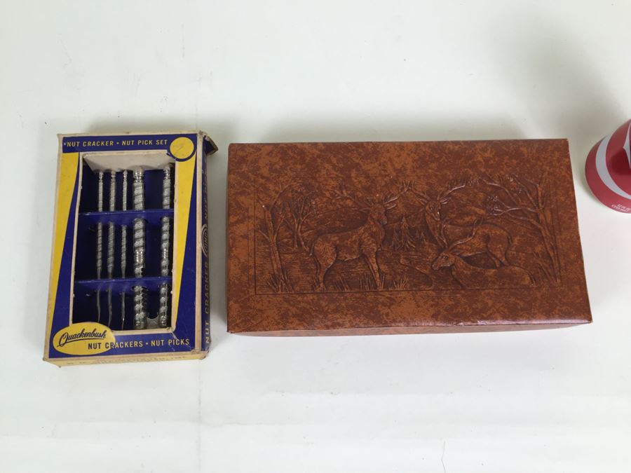 New Crown Crest Sheffield-England Stainless Steel Knives In Box And Quackenbush Nut Crackers New In Packaging [Photo 4]