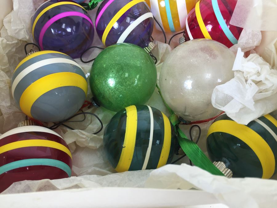 Various Vintage Glass Christmas Ornaments Ever Brite And Corning Glass Ornaments [Photo 13]