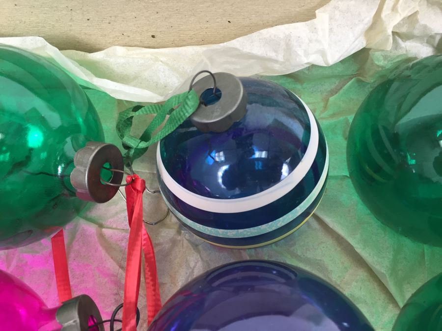 Various Vintage Glass Christmas Ornaments Ever Brite And Corning Glass Ornaments [Photo 20]