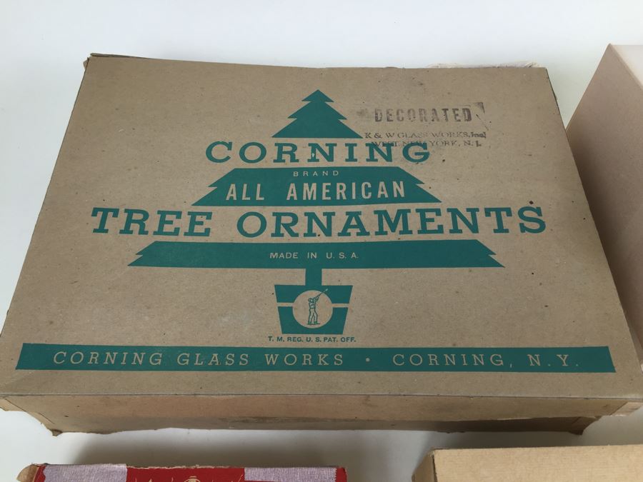 Various Vintage Glass Christmas Ornaments Ever Brite And Corning Glass Ornaments [Photo 6]