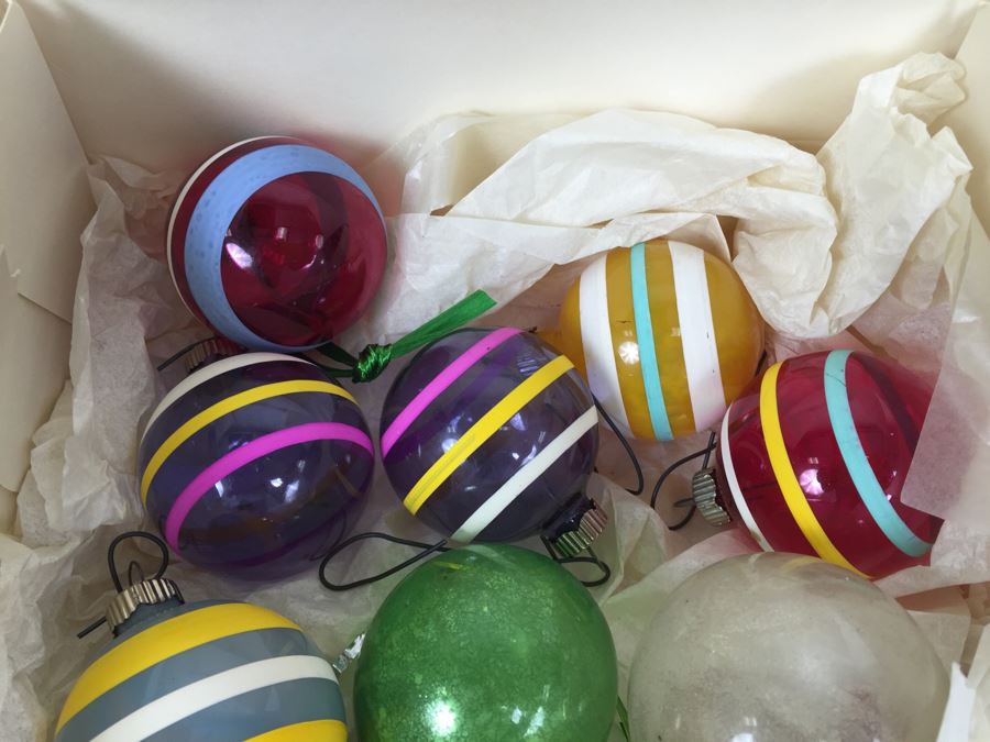Various Vintage Glass Christmas Ornaments Ever Brite And Corning Glass Ornaments [Photo 14]