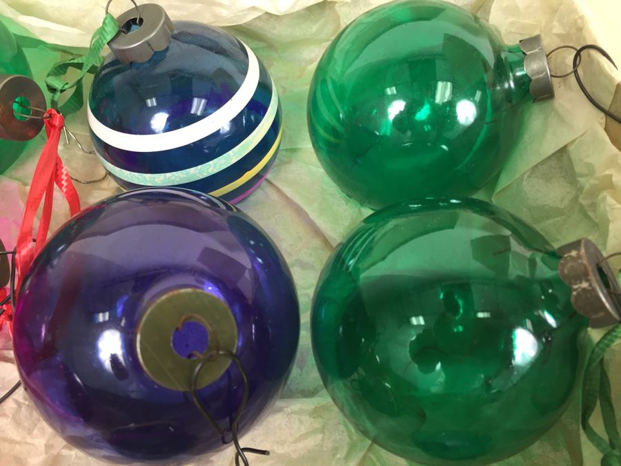 Various Vintage Glass Christmas Ornaments Ever Brite And Corning Glass Ornaments [Photo 18]