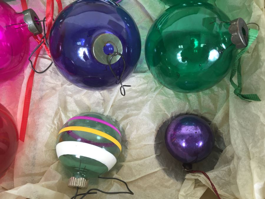Various Vintage Glass Christmas Ornaments Ever Brite And Corning Glass Ornaments [Photo 17]