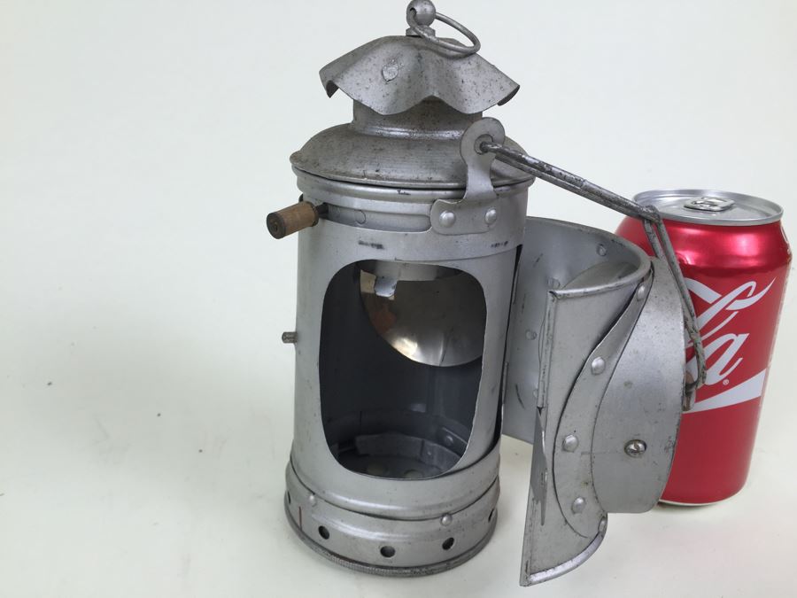Vintage Metal Japanese Signal Lantern [Photo 2]
