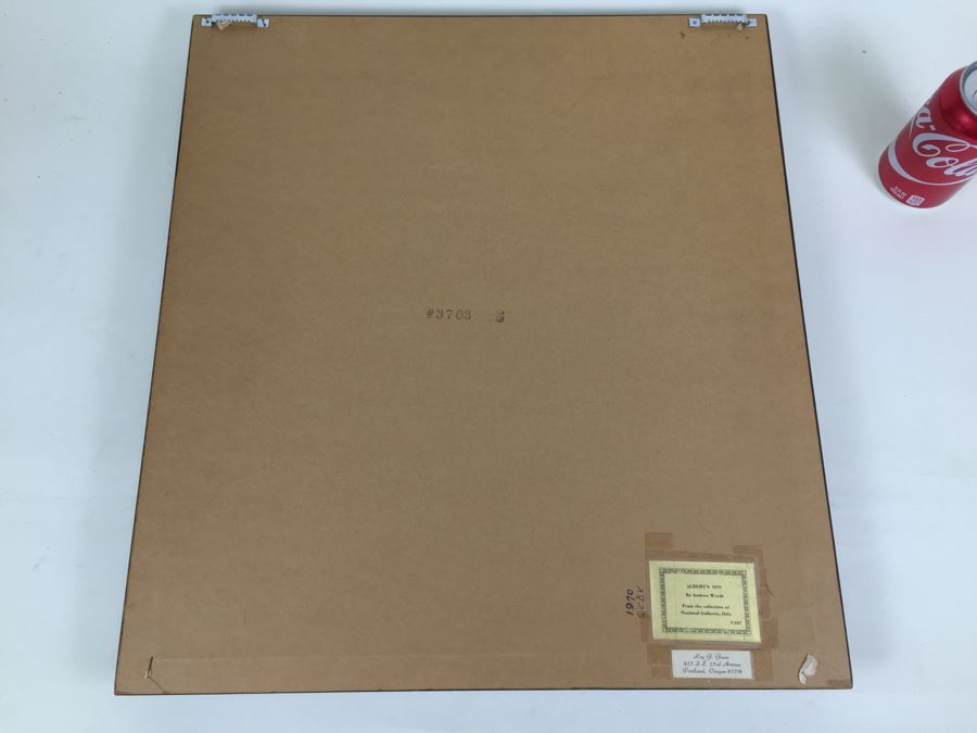 Framed Andrew Wyeth Print Titled Albert's Son From Collection Of Nasjonal Galleriet, Oslo [Photo 10]