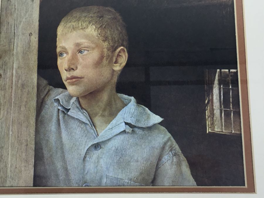 Framed Andrew Wyeth Print Titled Albert's Son From Collection Of ...
