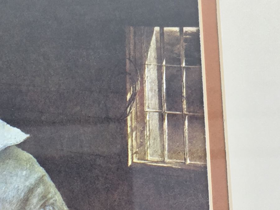 Framed Andrew Wyeth Print Titled Albert's Son From Collection Of Nasjonal Galleriet, Oslo [Photo 8]