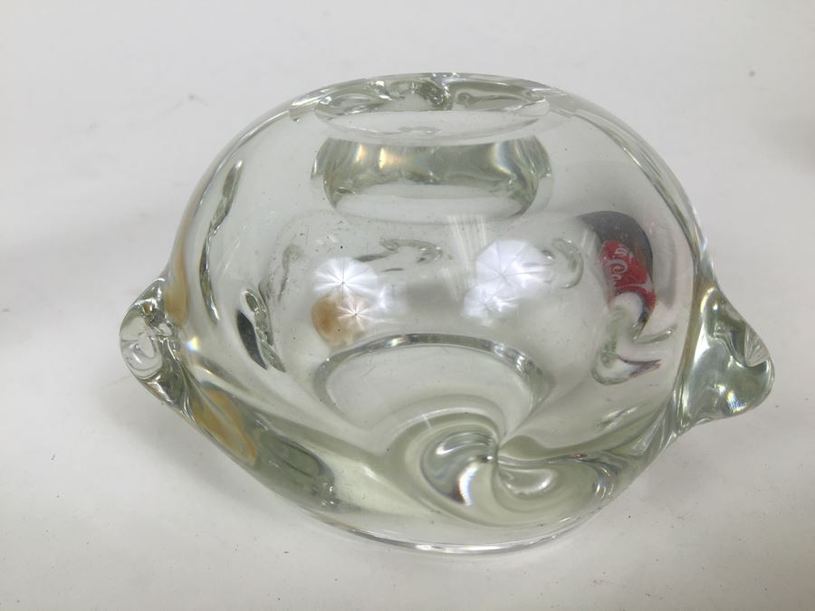 Kastrup-Holmegaard Made In Denmark Signed Glass Vase And Erickson Glass Bowl [Photo 12]