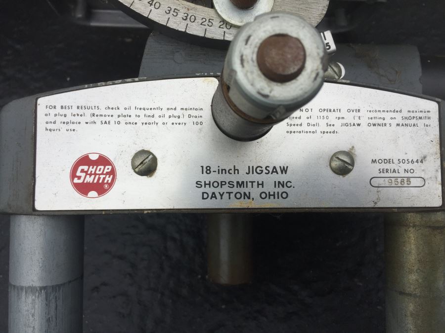 Vintage Shopsmith Mark 5 Woodworking Power Tool System Serial No. 333724 U.S.A. [Photo 24]