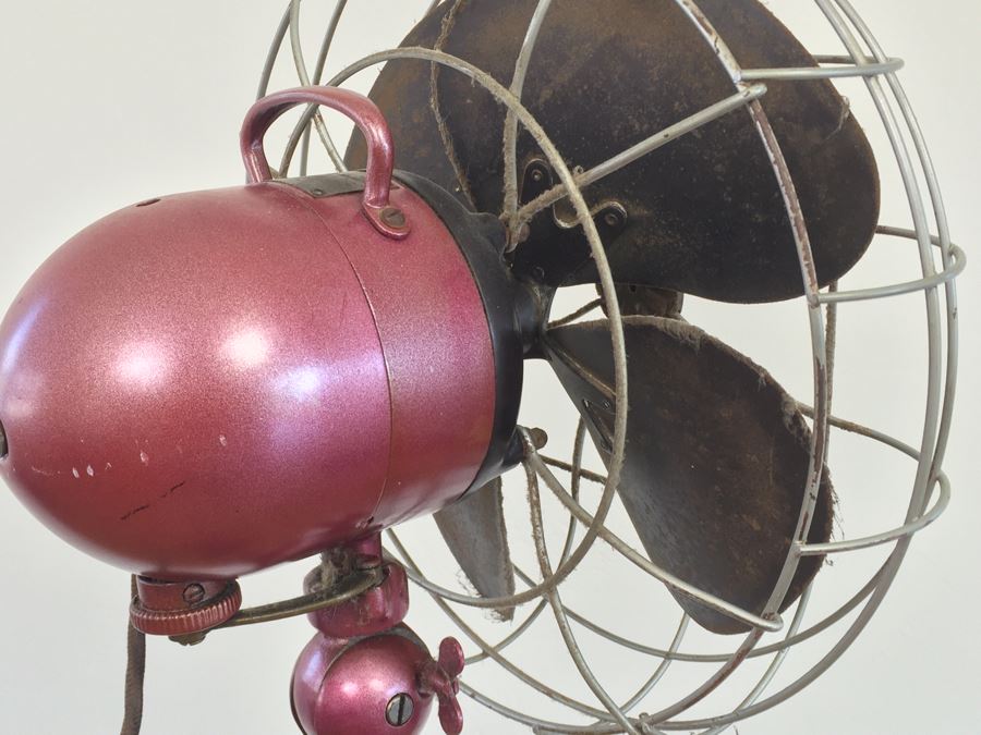 Vintage Industrial Emerson Electric Adjustable Height Pedestal Fan 77646-AM [Photo 18]
